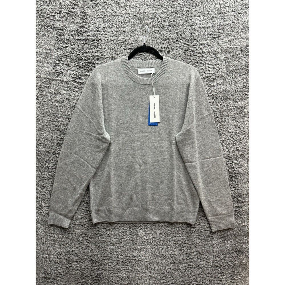 Samsoe‎ Samsoe Cashmere Noble Sweater in Navy Men's Large NWT $380 Grey